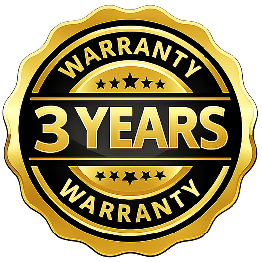 3-YEAR WARRANTY